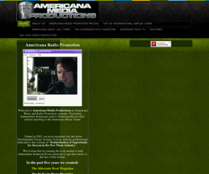 americanamediapro.com: Americana Radio Promotion - Americana Media Productions Radio Promotion
Americana Media Productions is an Americana radio promotion company. Promoting Independent Americana artist to Americana radio stations reporting to the Americana Music Chart...