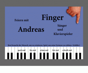 andreasfinger.de: Andreas Finger - Sänger und Klavierspieler
