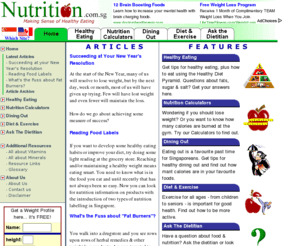 nutrition.com.sg: Nutrition.com.sg - Home
Nutrition.com.sg Making Sense of Healthy Eating!