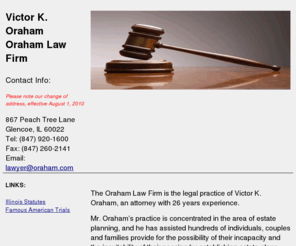 oraham.net: Oraham Law Firm - Victor K. Oraham
