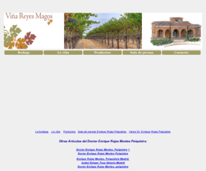 bodegasvinareyesmagos.com: Bodegas Viña Reyes Magos Enrique Rojas| Denominación de Origen Vinos de Madrid | D. O. Vinos de Madrid
Bodegas Viña Reyes Magos. Denominación de Origen Vinos de Madrid. Enrique Rojas Montes 