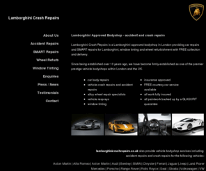 lamborghinicrashrepairs.co.uk: Lamborghini Crash Repairs: bodyshop and crash repairs for Lamborghini
Lamborghini Crash Repairs: vehicle bodyshop, accident repairs & crash repairs for Lamborghini, accident management & fleet maintenance as well as Lamborghini finance, vehicle leasing & contract hire.