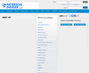 patersoninsider.com: Paterson NJ patersoninsider.com
Guide to Paterson NJ Hotels, Real Estate, Restaurants, City Guide and Hotels in NJ