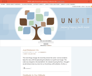 unkit.com: unKit Scrapbooking Kit and Show — Memory Keeping Made Easier
unKit, scrapbook kit and scrapbooking show.  Memory Keeping made easier.