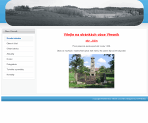 vresnik.org: úvod
Obec, Vřesník, Obecní úřad Vřesník