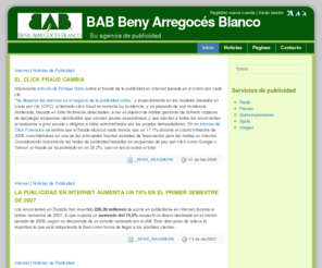 bab.es: BAB Beny Arregocés Blanco :: Su agencia de publicidad
Su agencia de publicidad