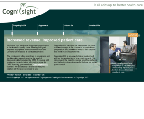 cognisight.biz: Cognisight, LLC - Increased revenues. Improved patient care.
It all adds up to better health care.