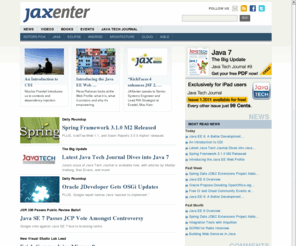 jaxenter.com: JAXenter Magazine - Java Development & Software Architecture
JAXenter Magazine provides Java Developers and Software Architects with the latest news, videos and events on Java, Enterprise Architectures and SOA.