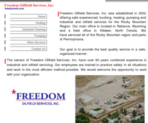 freedomofs.com: Freedom Oilfield Services, Inc. Home
Freedom Oilfield Services, Inc.