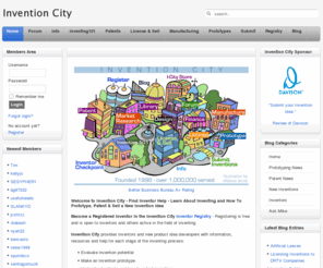 inventioncity.com: Inventor Help For Invention Prototype, Invention Patent, Sell Invention, Manufacturing, Licensing and more...
Invention help with invention patents, prototypes, licensing and sales.  Submit inventions.  Sell new invention ideas and patents.  License invention. Inventing 101