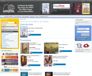 maisonbible.org: La Maison de la Bible
La Maison de la Bible, éditeur de littérature chrétienne et de software, librairies, vente par correspondance, diffusion et distribution de Bibles, livres chrétiens, service pour libraires.