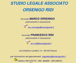 orsenigoridi.it: Studio Legale associato Orsenigo Ridi - Firenze
Studio Legale, avvocati, cassazione, cause, ricorsi