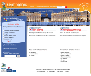 seminaires-meurtheetmoselle.net: Séminaires, séjours affaires à Nancy, Briey, Lunéville, Longwy, Pont-à-Mousson, Toul 
Séminaires, séjours affaires à Nancy, Briey, Lunéville, Longwy, Pont-à-Mousson, Toul 