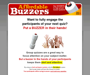 affordablebuzzers.com: Affordable Buzzers integrated lock-out buzzers for computer quiz game
Integrated lock-out buzzers for computer game show software