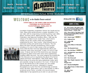 aladdin-theater.com: Aladdin Theater - 3017 SE Milwaukie Ave., Portland, OR 97202
The Aladdin Theater is the premier live music venue in Portland, Oregon. The theater has amazing acoustics and holds up to 600 people. \