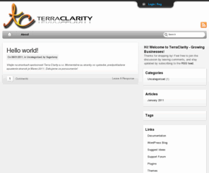 terraclarity.com: TerraClarity - Growing Businesses
Complete business solutions, project management, coaching and finance inteligence for small and medium companies