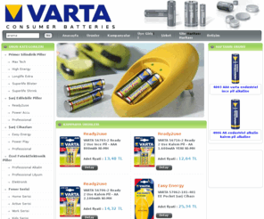 vartapilleri.net: Varta - AnaSayfa
Varta Pilleri Satış sitesi -  Aydos Ticaret Ltd. Şti.