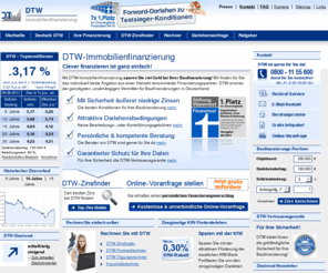 zinstrend.mobi: DTW-Immobilienfinanzierung - Einfach clever finanzieren
Immobilienfinanzierung, Baufinanzierung & Anschlussfinanzierung zu äußerst günstigen Zinsen von einem der günstigsten, unabhängigen Baufinanzierungsvermittler in Deutschland. Wir finden für Sie das individuell beste Angebot aus einer Vielzahl renommierter Finanzierungspartner.