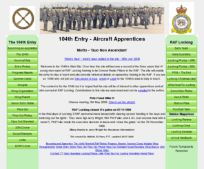 104thlocking.org.uk: RAF Locking, 104th Entry, Aircraft Apprentices - Home Page
104th Locking Apprentices, RAF Locking