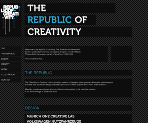 rocyou.org: Republic of Creativity
Republic of Creativity, Portfolio von Thorsten Moser