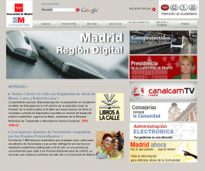 madrid.org:  madrid.org - Comunidad de Madrid
Web oficial del gobierno autonmico con informaci??n sobre econom??a, educaci??n, servicios sociales,...