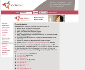 tierheim.info: socialnet - Werbung - Domainnamen
Domainnamen der socialnet GmbH für den Bereich NPO Sozialwirtschaft