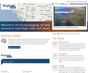 bloglines.com: Bloglines
Bloglines is the fastest way to find and track your favorite websites and blogs in real-time.  Get the latest news on all your interests and trending topics exactly the way you want it, with the new Bloglines Reader!  Now, with BlogLines Local, find hyper-local content from top blogs and websites in all of your favorite cities.