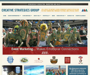 csg-sponsorship.com: Creative Strategies Group | Sponsorship Consulting, Marketing and Sales
CSG is the one of the nation's leading event marketing and sponsorship agencies specializing in festivals and special events.