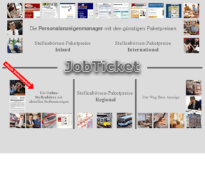 sales-career.net: JobTicket Personalwerbung online – Ihre Stellenanzeigen im Internet
Stellenangebote, Jobs und Stellengesuche zu allen Berufsgruppen bietet JobTicket, der Stellenmarkt für Arbeitnehmer und Arbeitgeber mit dem Rundum-Service.