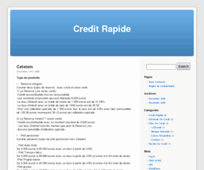 creditrapide.org: Credit Rapide
Obtenez un crédit rapidement!
