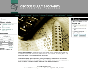 orozcovilla.com: Orozco Villa y Asociados - Contadores Públicos
Orozco Villa y Asociados, Contadores Públicos en Guadalajara, Jalisco México