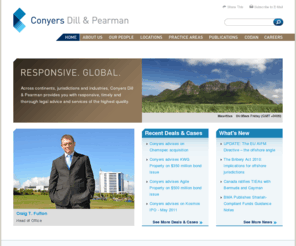 conyersdill.com: Home | Conyers Dill & Pearman
Conyers Dill & Pearman offers multi-jurisdictional legal advice, service and expertise in the areas of international corporate matters, merger projects and financing arrangements.