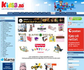 kidsa.no: Kidsa.no - Lekebutikk på nett - Barneleker KidKraft Fisher-Price Pintoy LEGO Blafre Design Geomag Manhattan Toy Wallstickers
Leker og babyutstyr av kjente og populære merker. Gratis gavepakking med din personlige hilsen, levert rett til den du måtte ønske.