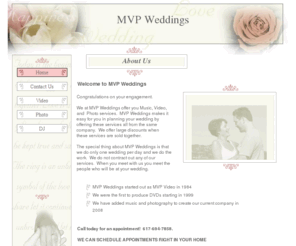 mvpwed.com: MVP Weddings Home
Kevin Mangan Stephen Mangan Wedding Video Photo Video Music