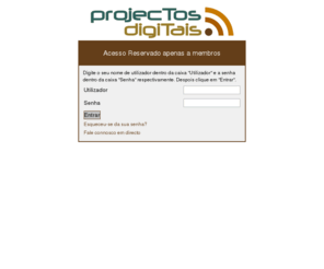 projectosdigitais.com: Projectos Digitais - Sonhamos, planeamos, projectamos e desenvolvemos projectos web
