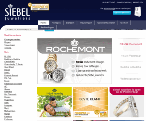 siebel-shop.com: Horloges, armbanden, ringen en andere sieraden bij Siebel Juweliers
Een brede collectie horloges, sieraden, trouwringen en geschenkartikelen van alle grote merken. Van klassiek tot modern en van gouden sieraden met diamant tot trendy zilveren sieraden zoals Ti Sento gecombineerd met de laatste modekleuren.