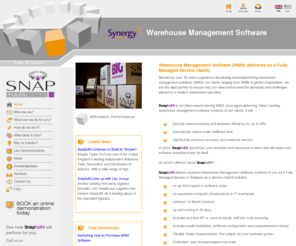 snapondemand.com: Snapfulfil, Comprehensive SaaS Warehouse Management Software, No setup costs. A Better Way... | Synergy Logistics
Warehouse Management Software Systems WMS Delivered as a Service SaaS - No Capex