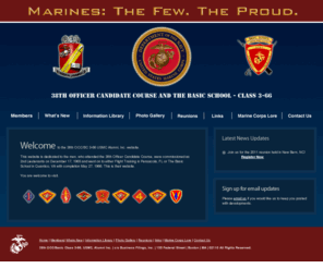 usmc-thebasicschool-1966.com: U.S. Marine Corps 38th OCC / BC 3-66
This site is dedicated to the marines of the 38th OCC / BC 3-66. The few. The Proud.