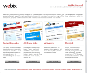 webix.co.uk: Webix - Web Publisher
Webix is a web publishing company based in the United Kingdom.