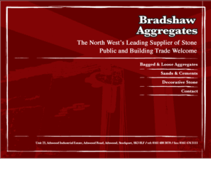 bradshawaggregates.com: Bradshaw Aggregates
Bradshaw Aggregates is the North Wests leading supplier of stone to both trade and the public.
