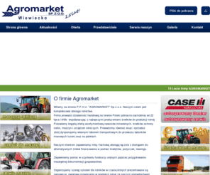 agromarketwiewiecko.pl: Agromarket - maszyny rolnicze, nawozy, skup i sprzedaż zbóż, środki ochrony roślin
Agromarket Wiewiecko - kompleksowa obsługa rolnictwa. Bogata oferta asortymentowa nawozów mineralnych, środków ochrony roślin, maszyn i urządzeń rolniczych. Prowadzimy również skup i sprzedaż zbóż, dysponujemy własnym taborem transportowym do przewozu ładunków masowych.