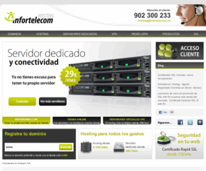 increibleperocierto.com: Hosting Infortelecom (www.infortelecom.es)
Hosting Housing Colocation por y para profesionales. Especializados en Servidores Dedicados Data Center en Valencia - Espaï¿½a - Infortelecom Hosting.