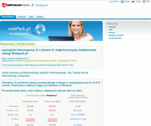magnuszewski.biz: Webpark - Wirtualna Polska
Serwis Webpark w Wirtualna Polska S.A. - pierwszy portal w Polsce.