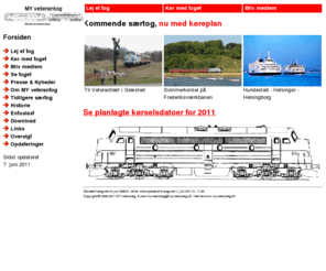 myveterantog.dk: MY veterantog, Dansk Jernbane-Klub
MY veterantog er en forening som vedligeholder og køre med et MY lokomotiv samt nogle gamle røde DSB vogne.