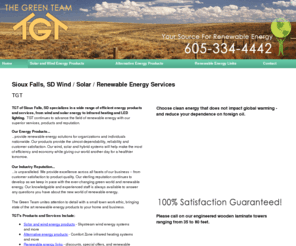 securitysolarlighting.net: Wind / Solar / Renewable Energy Services Sioux Falls, SD - TGT
TGT of Sioux Falls, SD specializes in a wide range of efficient energy products and services, from wind and solar energy to LED lighting. 605-334-4442