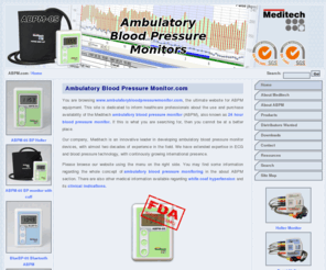 ambulatorybloodpressuremonitor.com: Ambulatory blood pressure monitor, 24 hour ambulatory blood pressure, ABPM blood pressure 24 h
Ambulatory Blood Pressure Monitor and ECG Holter monitor. Cardiac event recorder and 24 hour blood pressure. Ambulatory cardiology product portfolio!