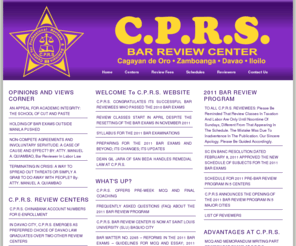 cprsbarreview.com: CPRS Bar Review Center
Center for Professional Reviews and Seminars in the Philippines