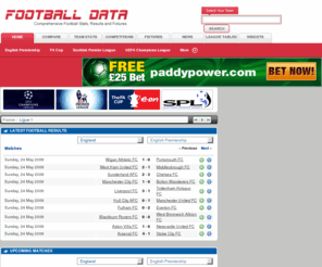 footballdata.com: Football Stats - get up-to-date data on fixtures, results and heads-up stats for all European Soccer matches.
Football Stats - get up-to-date data on fixtures, results and heads-up stats for all European Soccer matches.