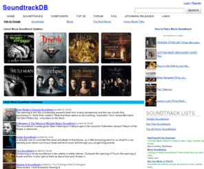 moviescores.net: SoundtrackDB
Movie Soundtrack Database and Review Site.