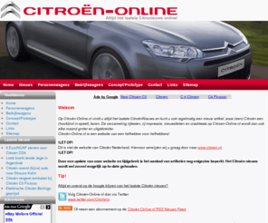 citrofans.nl: Citroen-online.nl
Alles over Citroën: nieuws, rij-impressie, autotest, musea, crashtest, wallpaper, downloads, documentatie, prijzen en meer..